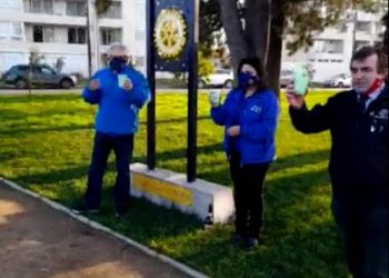 Clubes Rotarios de Talca inauguran Plaza Paul Harris
