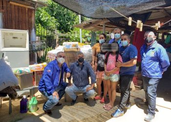 Rotary Club Talca entrega ayuda solidaria a familia venezolana afectada por trágico incendio