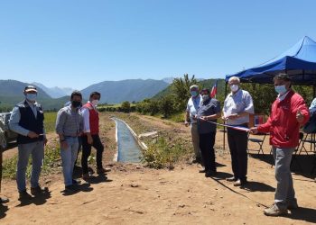 Comunidad de Aguas Rosario Tapia inauguró revestimiento de canal de más de 2 kilómetros de  extensión