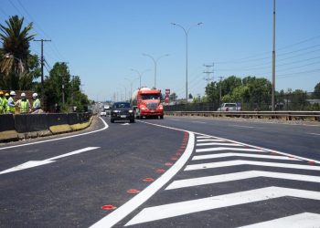 En operaciones nueva salida 8 Sur de la Ruta 5 frente a la ciudad de Talca