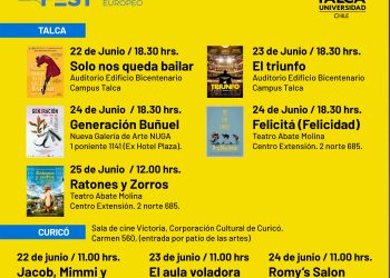 Este miércoles parte Festival de Cine Europeo de la Utalca