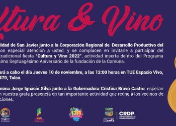36 viñas participaran en fiesta de Cultura y Vino de San Javier