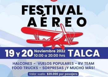 Festival aéreo en Talca este 19 y 20 de noviembre