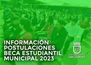 Comienza postulación a beca estudiantil municipal de San Clemente