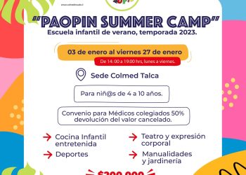Paopin realizará en Talca un Summer Camp para niños y niñas entre 4 y 10 años