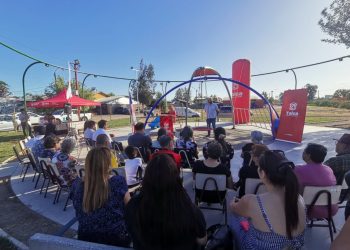 Inauguran nueva área verde en el sector Faustino González de Talca
