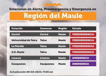 Mala calidad del aire en el Maule por humo de incendios forestales: Recomendaciones para enfrentar el problema