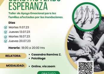 Fundación Crate realizará talleres de apoyo emocional para afectados por inundaciones