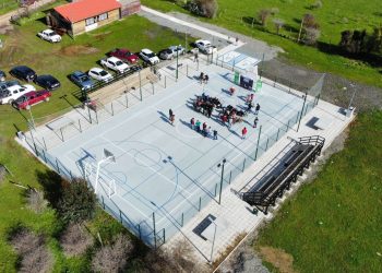 Sector de Libún en Pencahue cuenta con moderna multicancha