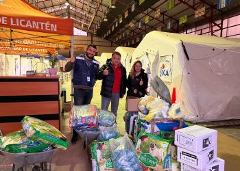 Subdere y Colmevet Maule entregan ayuda para la comunidad Licantén