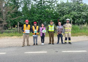 Pencahua fortalece prevención de incendios de temporada con entrega de material educativo