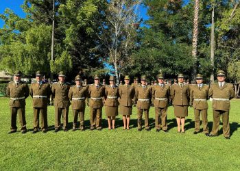 Jefa de Séptima Zona de Carabineros ascendió a 20 suboficiales mayores