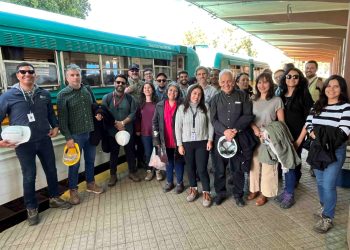 Delegación del Consejo de Monumentos Nacionales realizó visita técnica al Ramal Talca-Constitución