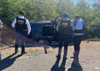 Jefe de la PDI descubre cargamento de drogas en vehículo volcado en Ruta 5