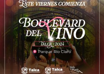 Este viernes comienza el Boulevard del Vino 2024 en Talca: conozca la parrilla de artistas