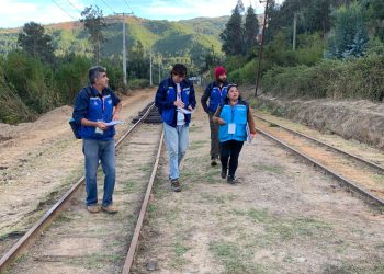 Censistas de Constitución se subieron a histórico tren para ejecutar operativo estadístico en sector de difícil acceso