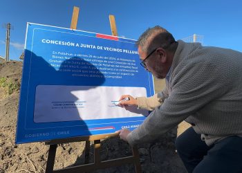 Bienes Nacionales Maule, entregó terreno a la Junta de Vecinos de Pelluhue, además fueron entregados 28 títulos de dominio de la comuna