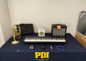 PDI recuperó instrumentos musicales robados en Liceo comercial de Linares
