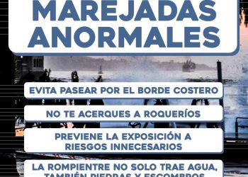 Armada alerta marejadas anormales para último fin de semana del año