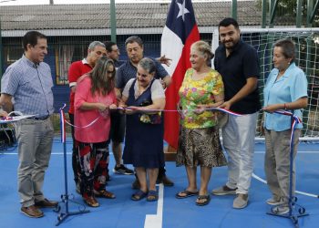 Villa El Tren de Villa Alegre inaugura su nueva multicancha