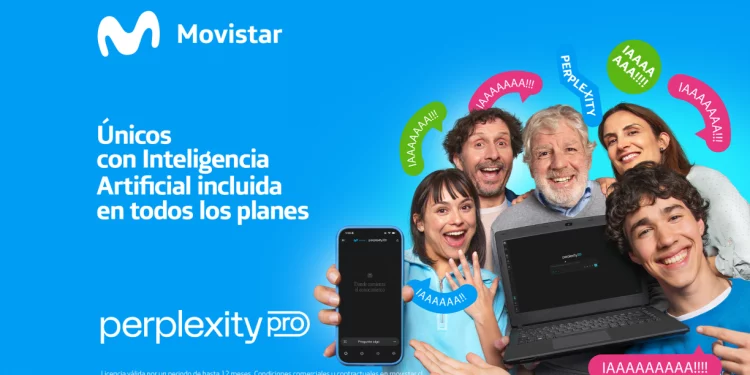 Con Perplexity Pro sin costo: Movistar Chile es la única telco del país en entregar IA a sus clientes de fibra y móvil