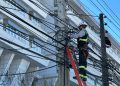 Diputado Jorge Guzmán y concejal Cristofer Moller valoran inicio del retiro de cables en desuso en Talca
