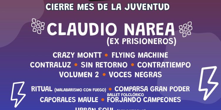 Claudio Narea será el gran invitado del Festival Expresarte en San Javier