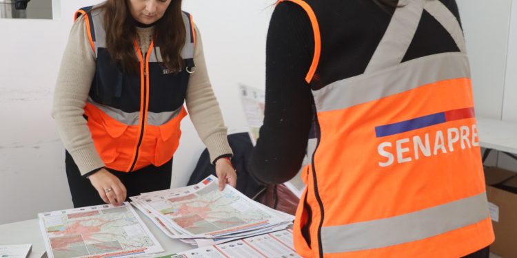 Afinan detalles de simulacro de erupción volcánica en Radal Siete Tazas