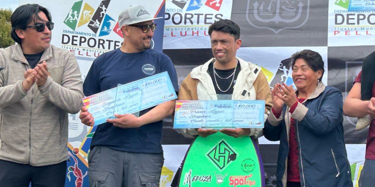 Pelluhue coronó a Damián Correa, de Duao, como campeón en la categoría Dropknee del Campeonato de Bodyboard Invierno 2025