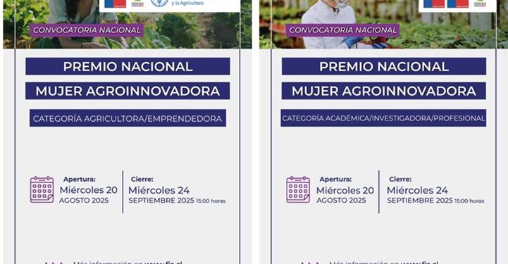 FIA invita a postular a Mujeres Maulinas, convocatoria al Premio Nacional Mujer Agroinnovadora 2025