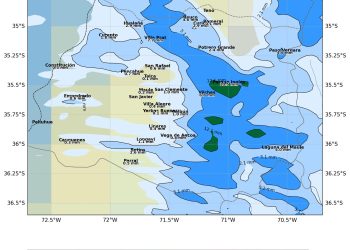 Precipitaciones llegan al Maule la noche de este martes