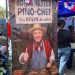 Polémica en Talca por instalación de lienzo con imagen de Pinochet en fonda escolar