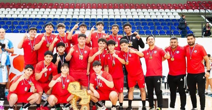 Chile se consagra campeón invicto del Torneo Sur Centroamericano Sub-16 de Balonmano en Paraguay