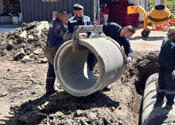 Se realizó recambio de tubos en sector Sarmiento de Curicó