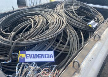 PDI Parral recuperó 22 toneladas de cable de cobre robado