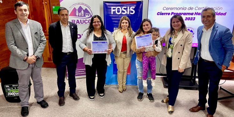 Familias de Rauco obtienen mejores viviendas y entornos gracias al apoyo del FOSIS y del Programa Habitabilidad