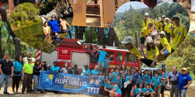 Escuela Felipe Cubillos inicia versión 2025 de emblemático programa de Colonias Escolares en refugio de Rotary Club Talca en Vilches