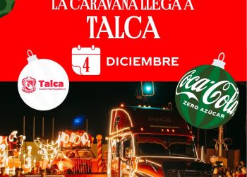 Caravana navideña Coca Cola recorrerá el centro de Talca: Sepa cuándo es