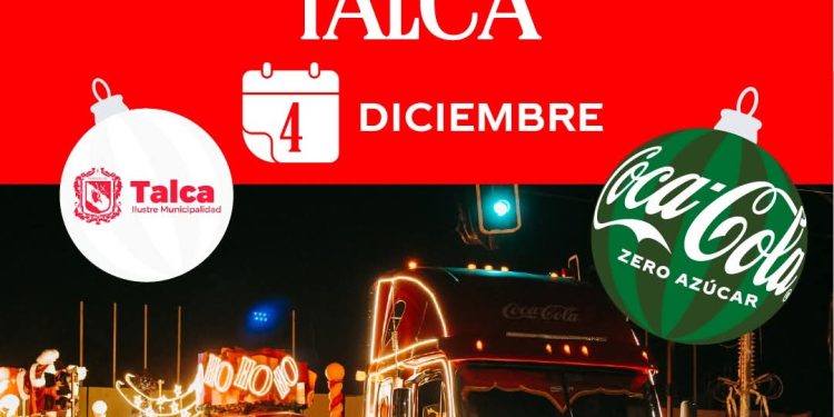 Caravana navideña Coca Cola recorrerá el centro de Talca: Sepa cuándo es