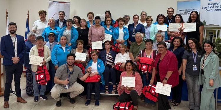 Certifican a 29 respondedores de emergencias comunitarios en Cauquenes