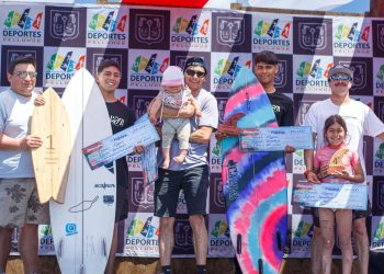 Curanipe se consolida como capital del surf: los locales Joaquín Reyes y María Weiss, brillan en un exitoso “Primavera Surf 2025”