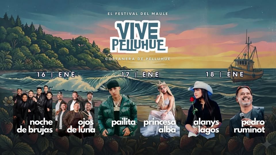 Festival Vive Pelluhue da a conocer su cartelera de artistas
