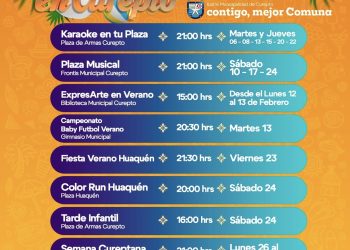 Curepto vive enero con un completo programa de actividades culturales, deportivas y familiares