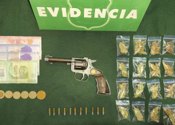 Tres detenidos en Cerro La Virgen de Talca por tenencia de armas y drogas