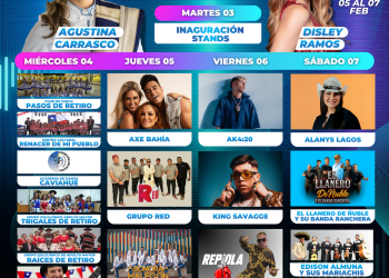 Semana Retirana 2026: Conozca la parrilla de artistas
