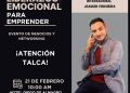 Especialista en motivación e inteligencia emocional ofrecerá charla gratuita en el Talca este sábado