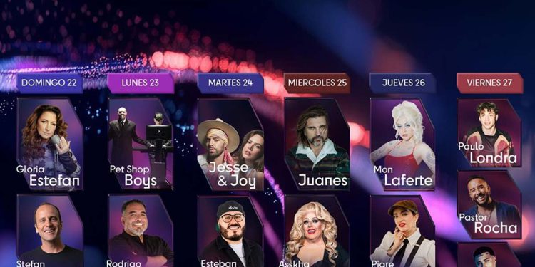 Parrilla completa de artistas del Festival de Viña del Mar 2026