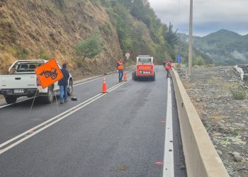 Direcciones del MOP en el Maule monitorean y efectúa trabajos por afectaciones tras frente climático