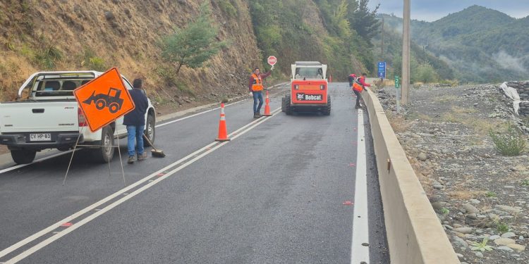 Direcciones del MOP en el Maule monitorean y efectúa trabajos por afectaciones tras frente climático