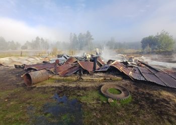 Incendio en sector rural de Constitución deja dos personas fallecidas